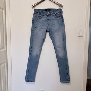 Hollister Faded Blue Skinny Jeans